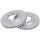 2 brake discs ventilated Ø 260 mm 26 mm A.B.S. for NISSAN PICK and others