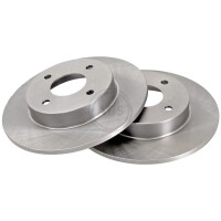 2 brake discs full Ø 278 mm 10 mm A.B.S. for...