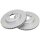 2 brake discs ventilated Ø 325 mm 25 mm A.B.S. for BMW 3 Series and others