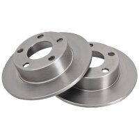 2 brake discs fully non-ventilated Ø 245 mm 10 mm...