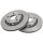 2 brake discs ventilated Ø 269 mm 22 mm A.B.S. for AUDI A8 and others