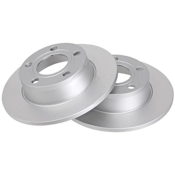 2 brake discs fully non-ventilated Ø 255 mm 10 mm A.B.S. for AUDI A6 and others