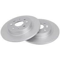 2 brake discs full Ø 261 mm 10 mm A.B.S. for KIA...