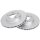 2 brake discs ventilated Ø 274 mm 24 mm A.B.S. for KIA CARNIVAL and others