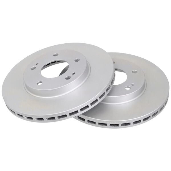 2 brake discs ventilated Ø 276 mm 24 mm A.B.S. for MITSUBISHI LANCER and others