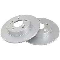2 brake discs full Ø 278 mm 9 mm A.B.S. for NISSAN...
