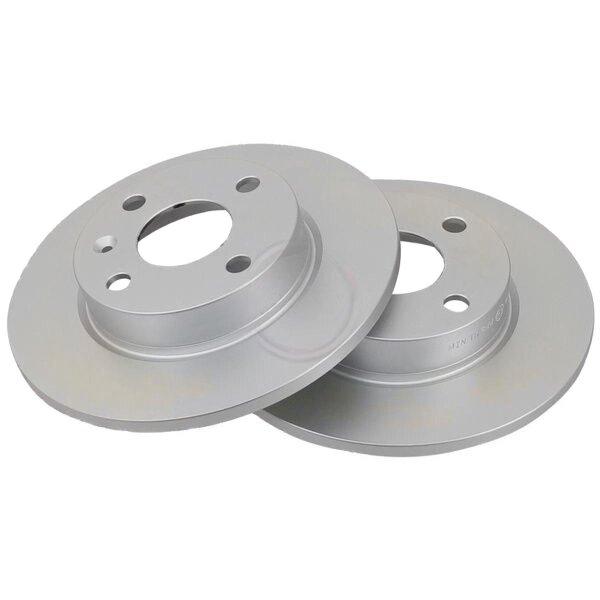 2 brake discs full Ø 240 mm 10 mm A.B.S. for OPEL COMBO and others