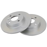 2 brake discs full Ø 240 mm 10 mm A.B.S. for OPEL...