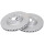 2 brake discs ventilated Ø 305 mm 28 mm A.B.S. for RENAULT AVANTIME and others