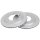 2 brake discs ventilated Ø 286 mm 17 mm A.B.S. for SUZUKI GRAND and others