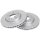 2 brake discs ventilated Ø 276 mm 26 mm A.B.S. for HYUNDAI SANTA and others