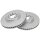 2 brake discs ventilated Ø 321 mm 30 mm A.B.S. for AUDI A6 and others