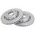 2 brake discs ventilated Ø 269 mm 22 mm A.B.S. for VW PASSAT and others