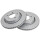 2 brake discs ventilated Ø 297 mm 26 mm A.B.S. for CHRYSLER 300M