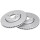 2 brake discs ventilated Ø 305 mm 28 mm A.B.S. for NISSAN PRIMASTAR and others