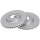 2 brake discs ventilated Ø 281 mm 26 mm A.B.S. for e.g. ALFA ROMEO MITO