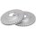 2 brake discs ventilated Ø 260 mm 20 mm A.B.S. for LADA 110 and others