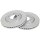 2 brake discs ventilated Ø 281 mm 28 mm A.B.S. for CHRYSLER VOYAGER and others