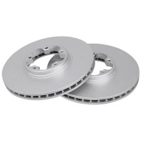 2 brake discs ventilated Ø 276 mm 24.4 mm A.B.S....