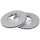 2 brake discs ventilated Ø 276 mm 24.4 mm A.B.S. for FORD TRANSIT and others
