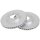 2 brake discs ventilated Ø 300 mm 28 mm A.B.S. for HONDA ACCORD and others