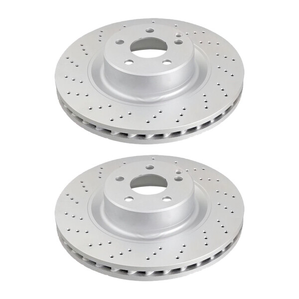 2 brake discs perforated Ø 345 mm 32 mm A.B.S. for MB S-CLASS and others