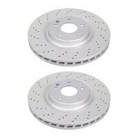 2 brake discs perforated Ø 334 mm 32 mm A.B.S. for...