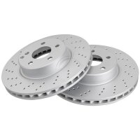 2 brake discs perforated Ø 312 mm 28 mm A.B.S. for...