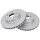 2 brake discs ventilated Ø 312 mm 28 mm A.B.S. for MB E-CLASS and others