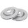 2 brake discs ventilated Ø 302 mm 26 mm A.B.S. for VOLVO S70 and others