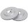 2 brake discs ventilated Ø 300 mm 24 mm A.B.S. for FORD FOCUS and others