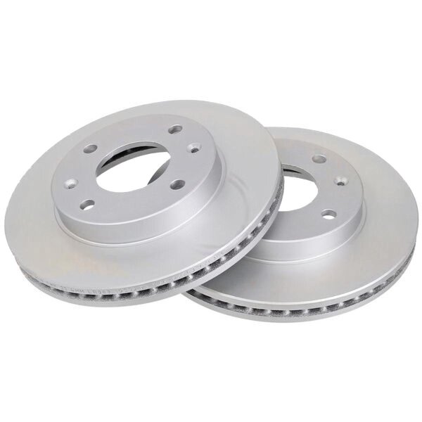2 brake discs ventilated Ø 257 mm 24.5 mm A.B.S. for HYUNDAI SONATA and others