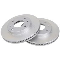 2 brake discs ventilated Ø 257 mm 24.5 mm A.B.S....