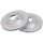 2 brake discs ventilated Ø 257 mm 24.5 mm A.B.S. for HYUNDAI SONATA and others