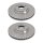 2 brake discs ventilated Ø 374 mm 36 mm A.B.S. for BMW 7 Series and others