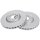 2 brake discs ventilated Ø 310 mm 32 mm A.B.S. for CITROËN C8 and others
