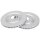 2 brake discs ventilated Ø 323 mm 28 mm A.B.S. for SEAT LEON