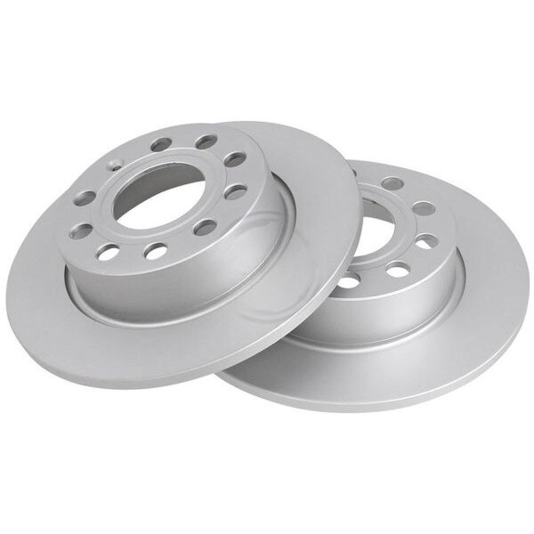 2 brake discs full Ø 253 mm 10 mm A.B.S. for SEAT LEON and others