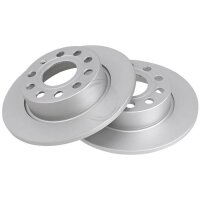 2 brake discs full Ø 253 mm 10 mm A.B.S. for SEAT...