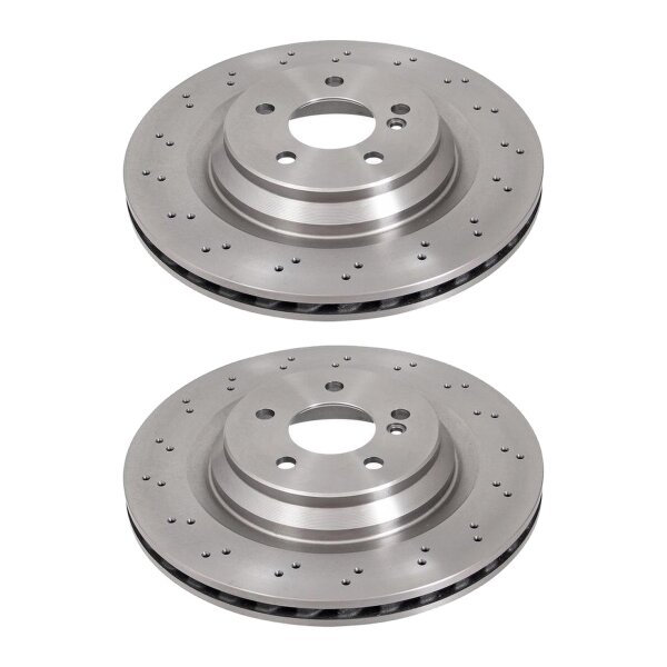 2 brake discs perforated ventilated Ø 330 mm 26 mm A.B.S. for MERCEDES-BENZ SL