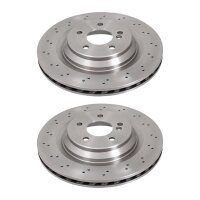 2 brake discs perforated ventilated Ø 330 mm 26 mm...