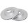 2 brake discs ventilated Ø 275 mm 25 mm A.B.S. for TOYOTA COROLLA and others