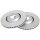 2 brake discs ventilated Ø 330 mm 30 mm A.B.S. for PEUGEOT 607 and others