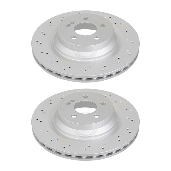 2 brake discs perforated ventilated Ø 330 mm 26 mm A.B.S. for MB CLS and others