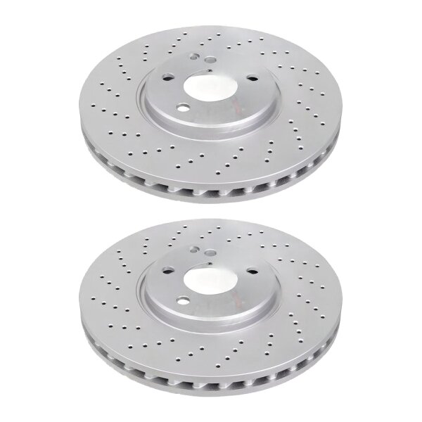 2 brake discs ventilated Ø 330 mm 32 mm A.B.S. for MB E-CLASS and others