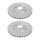 2 brake discs ventilated Ø 330 mm 32 mm A.B.S. for MB E-CLASS and others