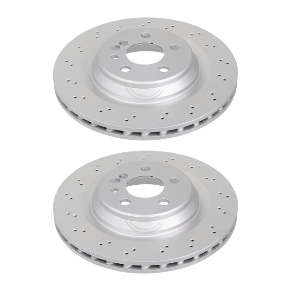 2 brake discs perforated ventilated Ø 330 mm 26 mm A.B.S. for e.g. MB S-CLASS