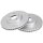 2 brake discs ventilated Ø 278 mm 25 mm A.B.S. for VOLVO V50 and others