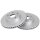 2 brake discs ventilated Ø 255 mm 22 mm A.B.S. for TOYOTA PRIUS