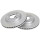 2 brake discs ventilated Ø 275 mm 26.2 mm A.B.S. for KIA CERATO and others